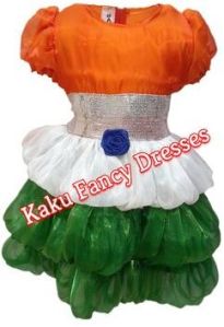 Girls Tri Colour Frock