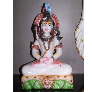 White Marble Shiva Statue