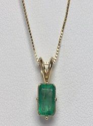 Green Emerald Pendant