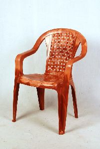 Brown Matt Finish Plastic Chair