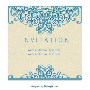 Paper Printed Invitation Card
