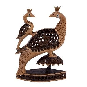 Wooden Peacock Set