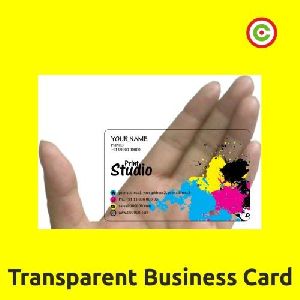 Plastic Transparent Business Card