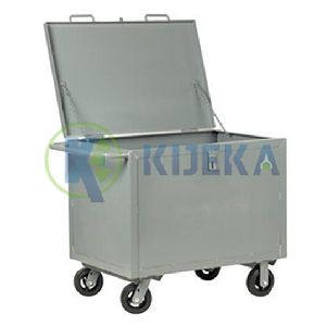 Steel Box Cart- With Hinged Lid