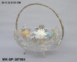 silver plated basket