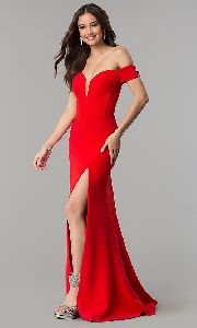 Off Shoulder Party Gown