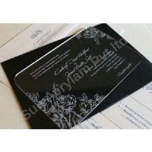 Transparent Marriage Card Acrylic Sheet