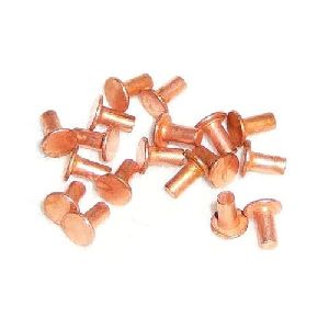 Copper Flat Head Solid Rivets