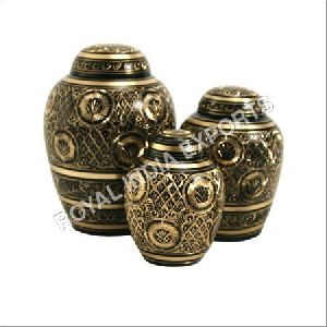 Domtop Black Brass Cremation Urn