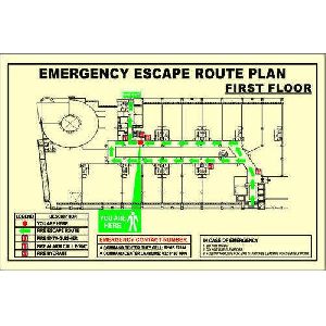 Escape Route Plan Map