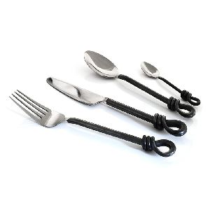 Stainless Steel Rope Handle Flatware Set