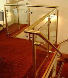 brass handrail