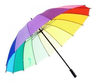Bright Rainbow Golf Umbrella