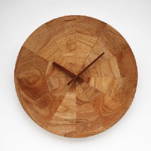Wood Marquetry Clock