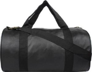 Leather Black Gym Bag