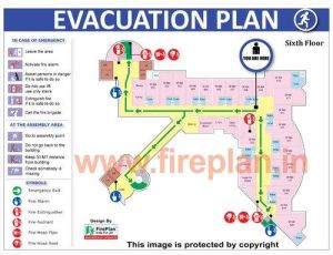 Escape Route Plan Map