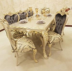 Wooden Designer Dining Table Set