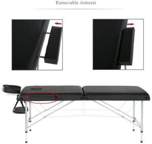 Aluminium Black Massage Table
