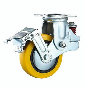 shock absorbing casters