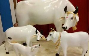 Marble Cow Statue