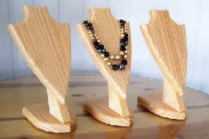 Wooden Necklace Display Stand