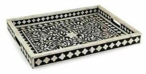 Bone Inlay Rectangular Tray