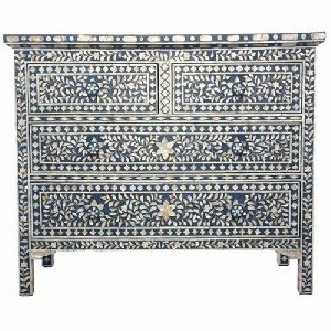 Mother Of Pearl Inlay Drawer Chest