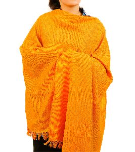 Orange & Sunflower Yellow Lambswool Stole