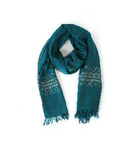 Peacock Green Lambswool Shawl