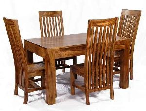 Solid sheesham wood 4 seater dining set