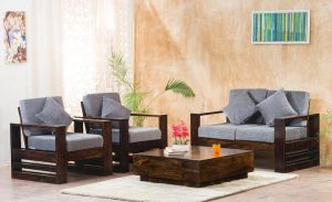 solid sheesham wood sofa set