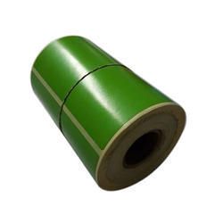 Green Barcode Paper Sticker Roll