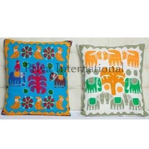 Applique Embroidery Pillow Cover