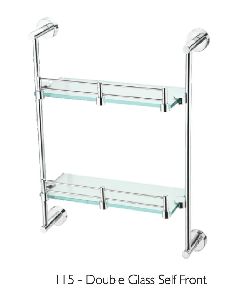 Alto Series Double Glass Shelf Front