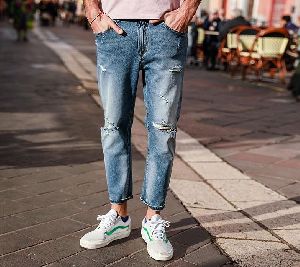 Mens Ankle Length Jeans