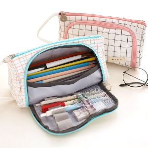 Checked Pencil Case