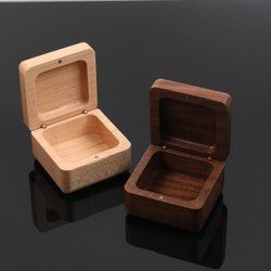 Velvet Touchwood Wooden Ring Box