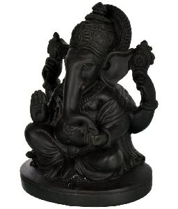 Black Marble Ganesh Statue