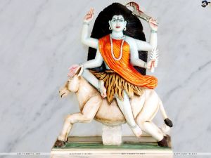 Kalratri Marble Statue