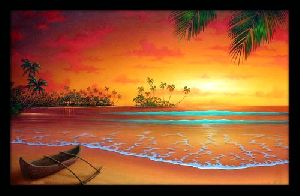 Beach Landscape Oil Painting