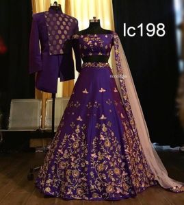 Silk Party Wear Lehenga