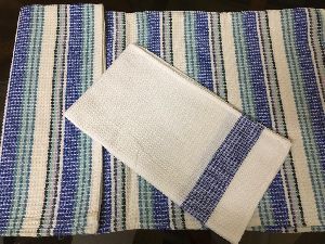 Kerala woven Honeycomb Bath & Face Towel Set