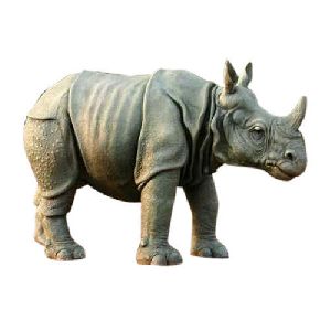 FRP Rhinoceros Statue