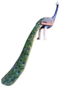 Fiberglass Peacock Sculpture