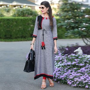 Cotton Long Kurtis