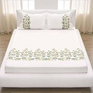 Machine embroidery bed sheets