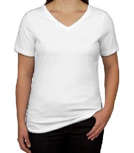 Ladies V Neck T Shirts