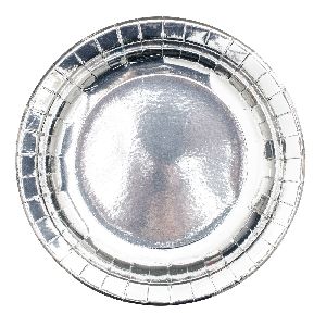 Silver Laminated Paper Plates