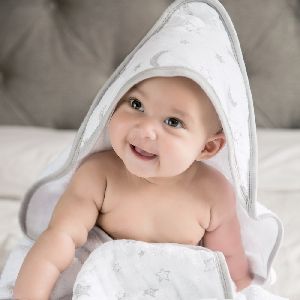 Baby Muslin Hooded Towel