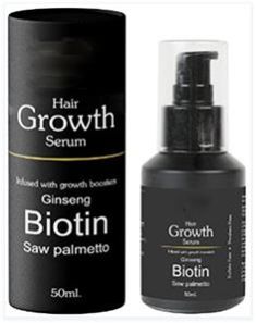 Men Beard Hair Growth Serum with Saw Palmetto & Ginseng